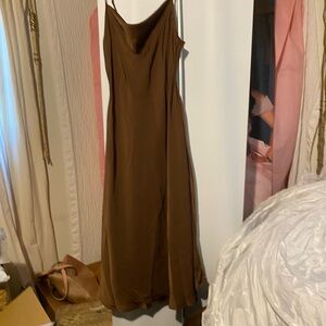 SHEIN Brown Maxi Dress